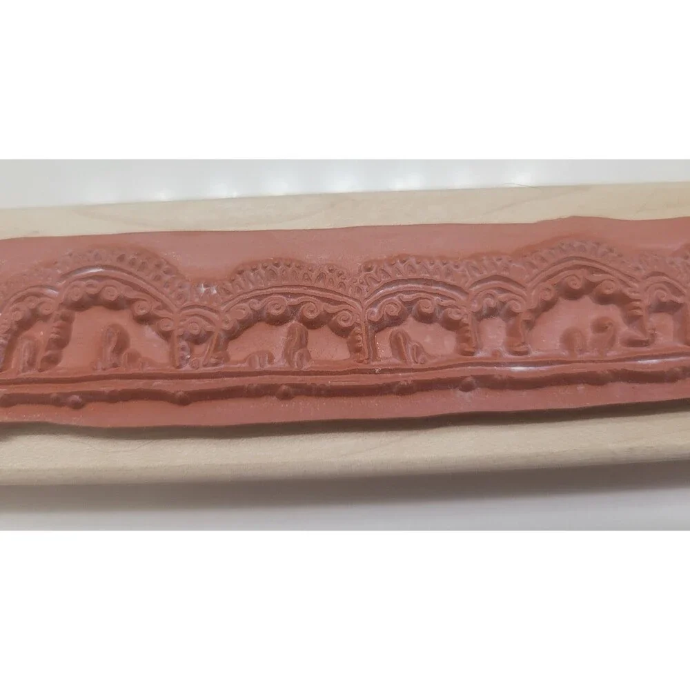 Lace Ribbon Border Rubber Stamp Wood Stampin Up Art Crafts USA 1997 5.5